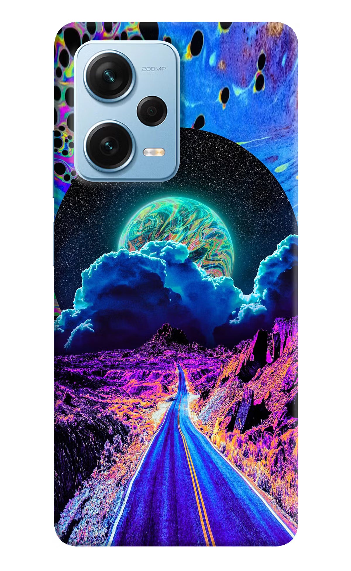 Psychedelic Painting Redmi Note 12 Pro+ 5G Hard Case Back Cover by Casekaro