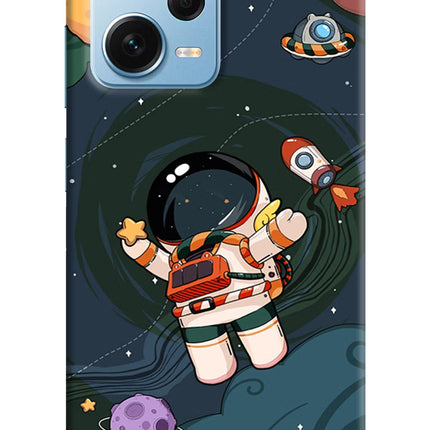 Cartoon Astronaut Redmi Note 12 Pro+ 5G Hard Case Back Cover by Casekaro