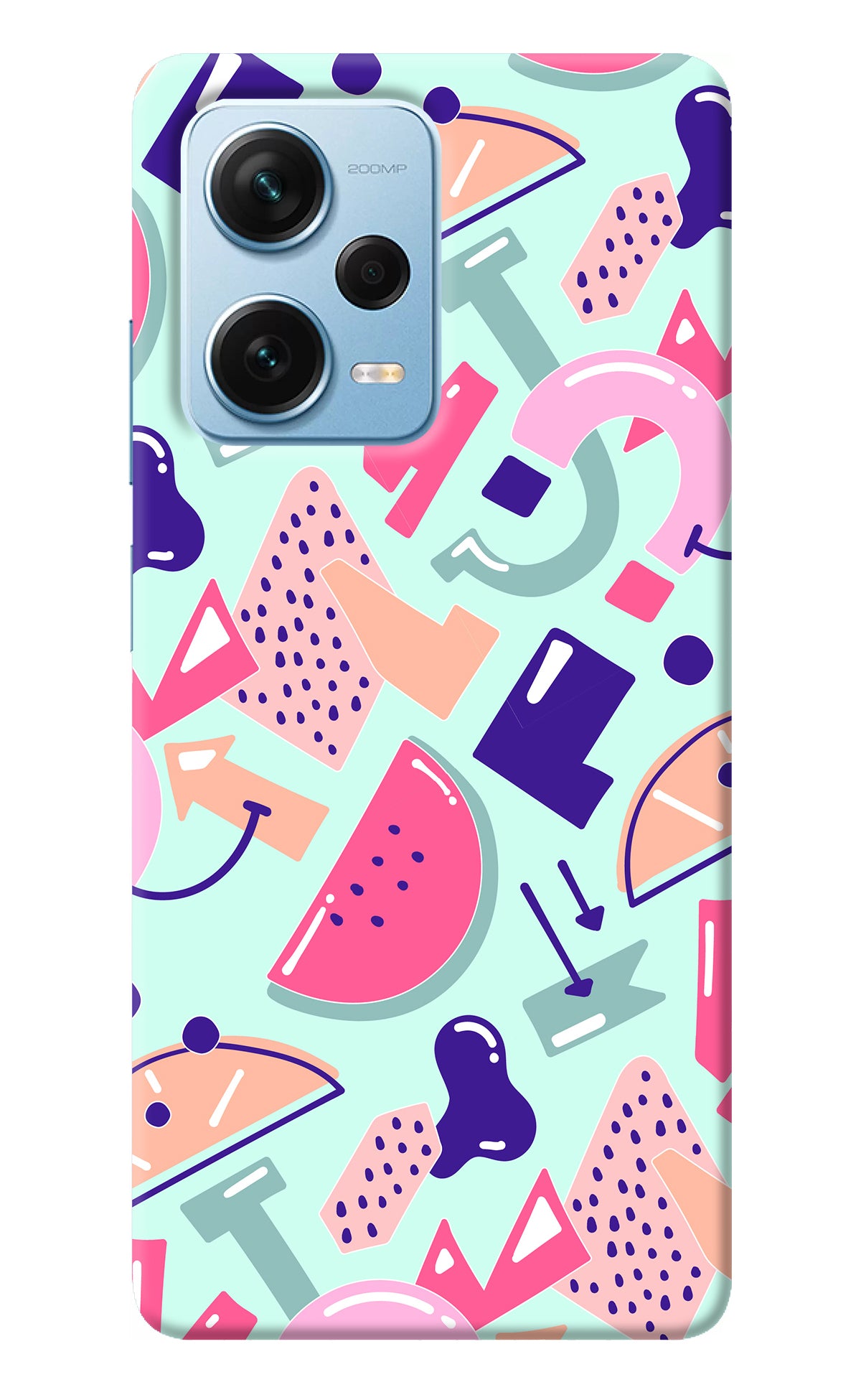 Doodle Pattern Redmi Note 12 Pro+ 5G Back Cover