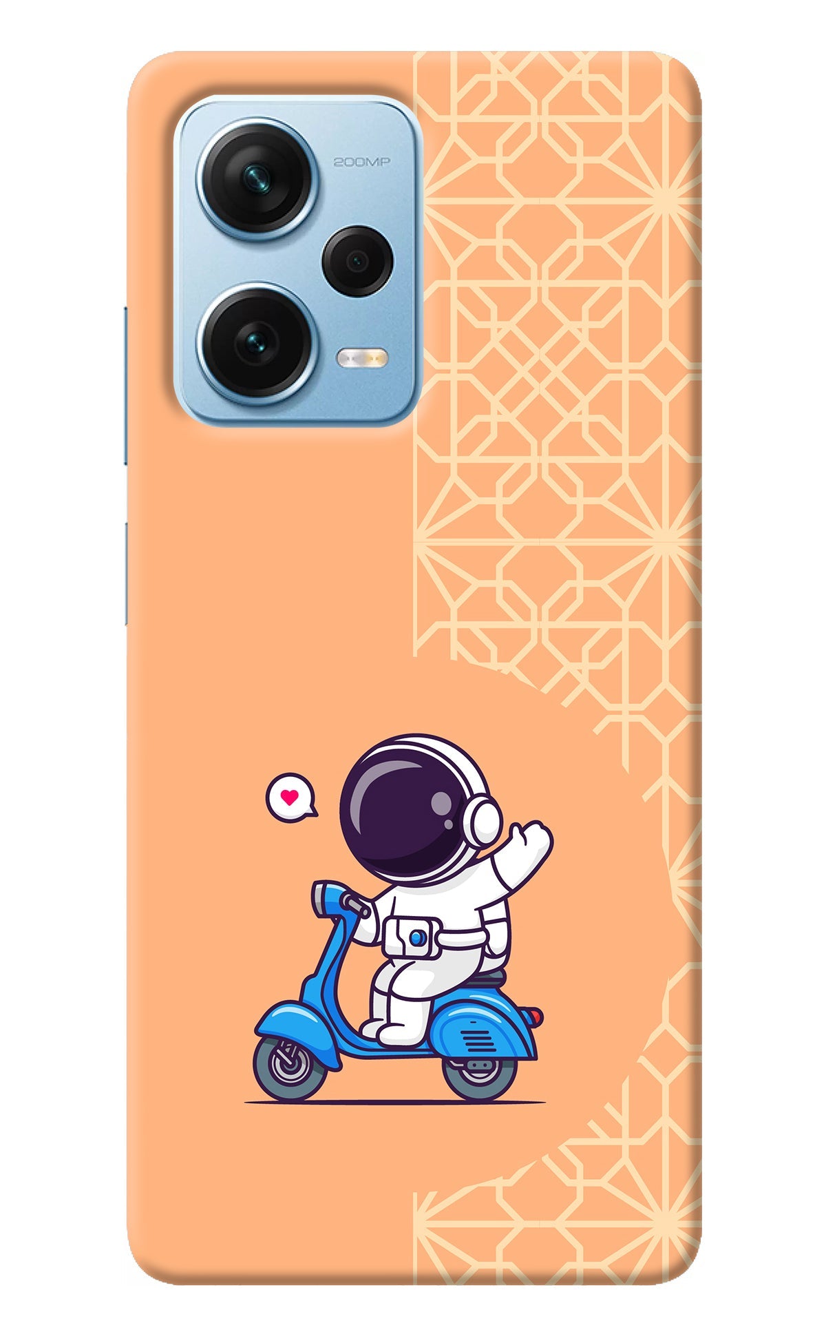 Cute Astronaut Riding Redmi Note 12 Pro+ 5G Back Cover