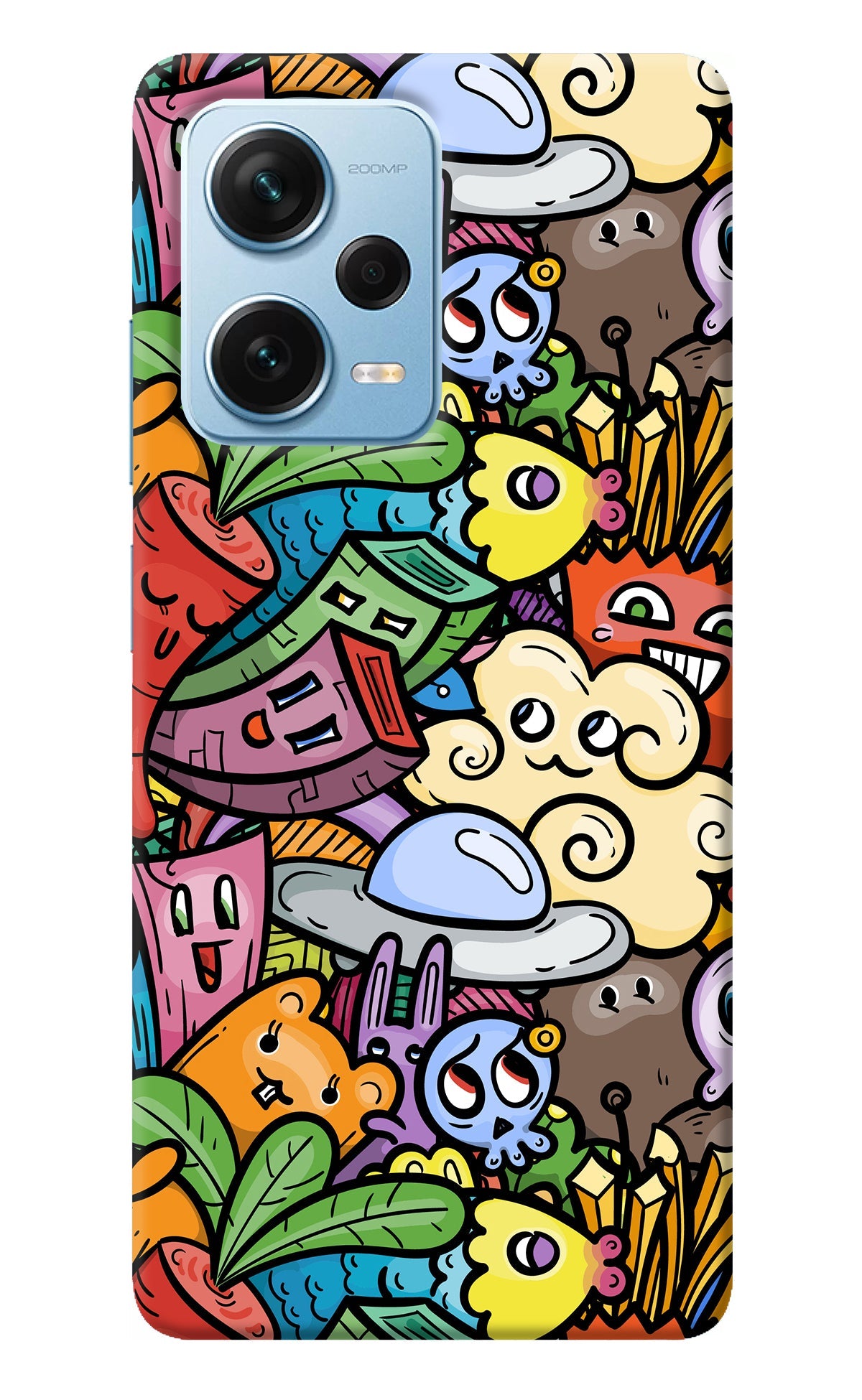 Veggie Doodle Redmi Note 12 Pro+ 5G Back Cover