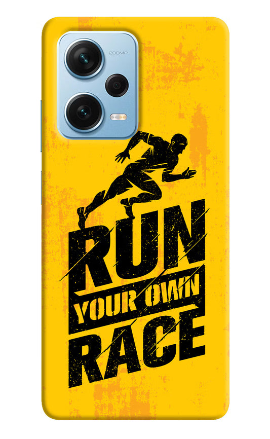 Run Your Own Race Redmi Note 12 Pro+ 5G Hard Case Back Cover by Casekaro