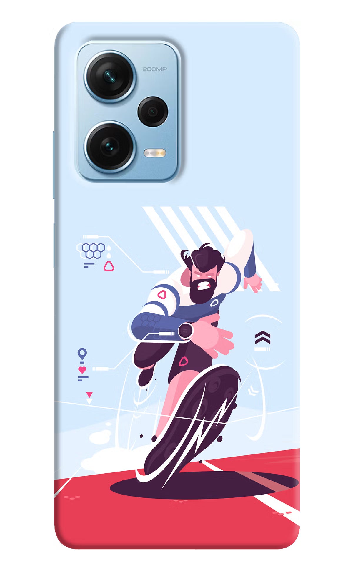 Run Pro Redmi Note 12 Pro+ 5G Hard Case Back Cover by Casekaro