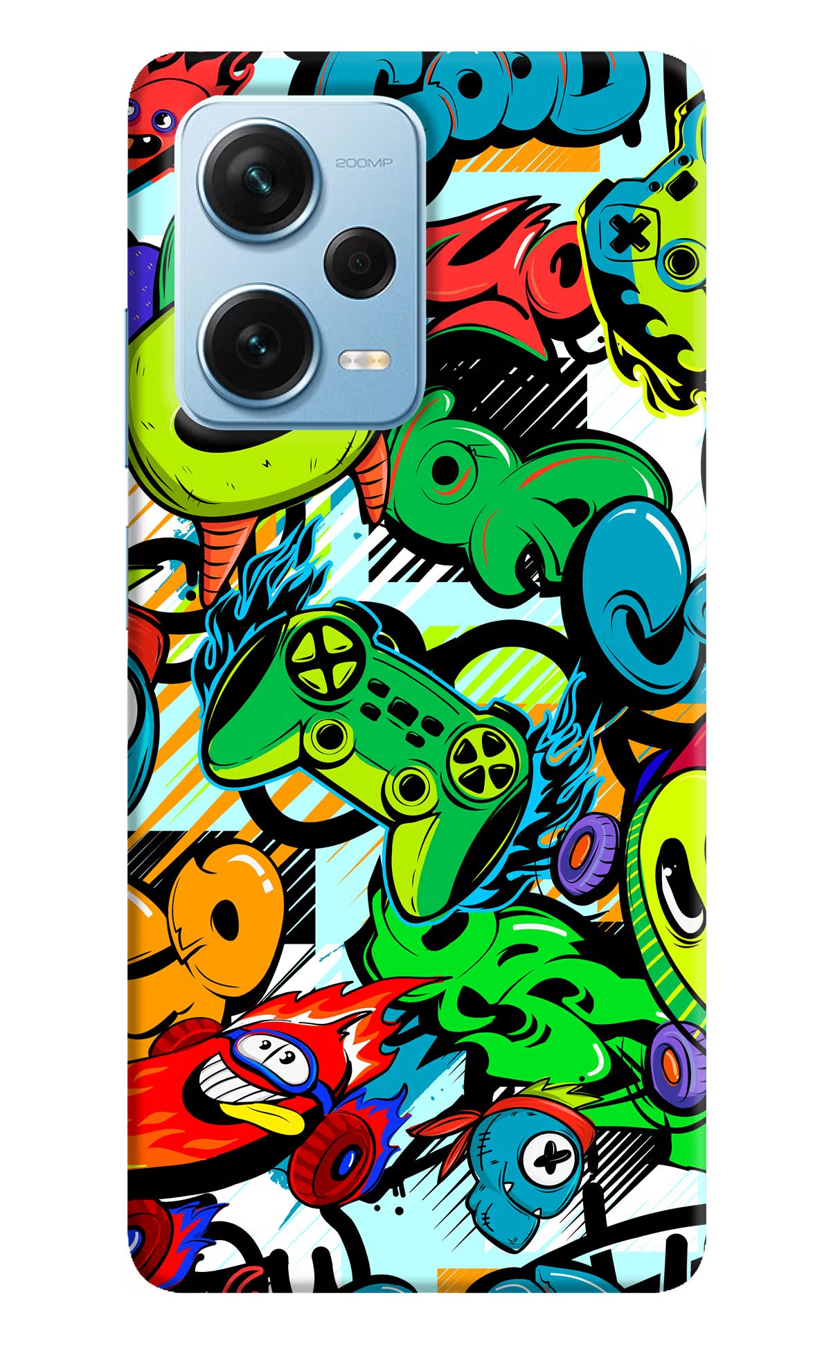 Game Doodle Redmi Note 12 Pro+ 5G Hard Case Back Cover by Casekaro