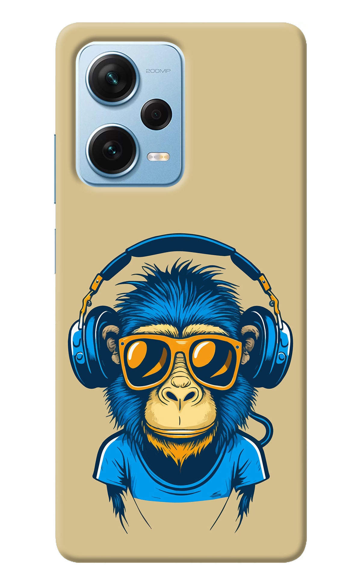 Monkey Headphone Redmi Note 12 Pro+ 5G Back Cover