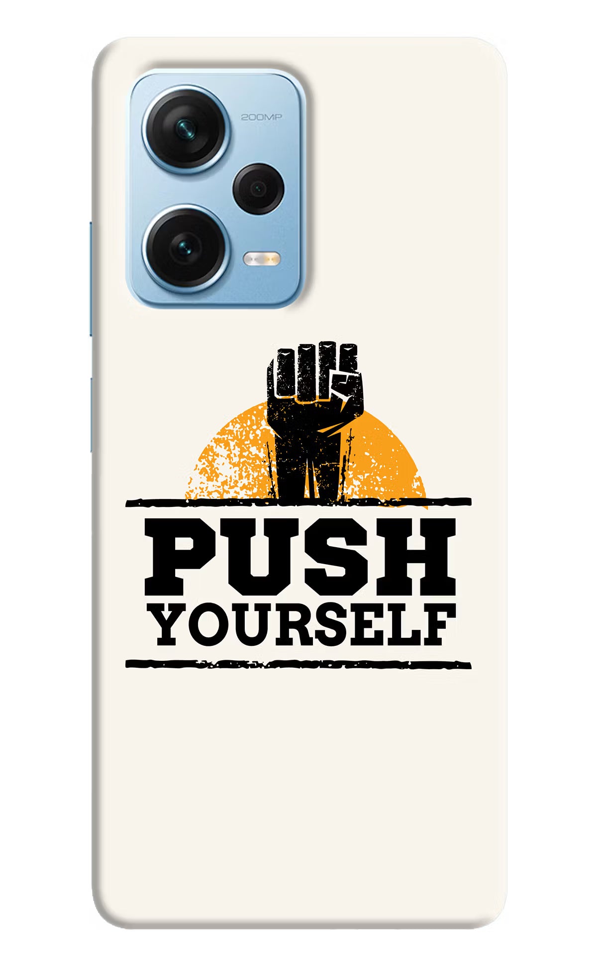 Push Yourself Redmi Note 12 Pro+ 5G Hard Case Back Cover by Casekaro