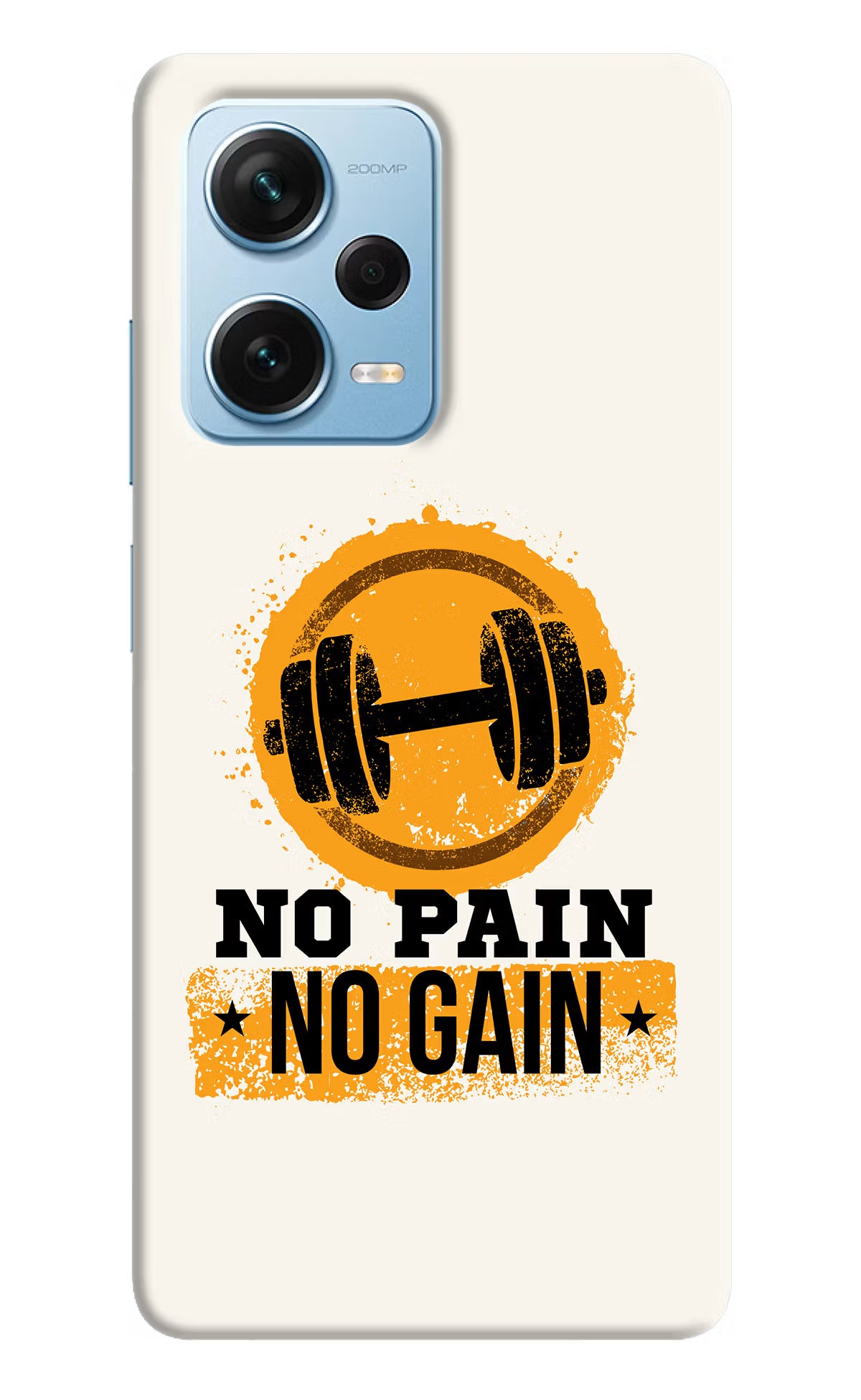 No Pain No Gain Redmi Note 12 Pro+ 5G Hard Case Back Cover by Casekaro