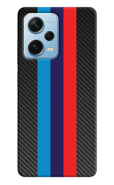 BMW Stripes Pattern Redmi Note 12 Pro+ 5G Back Cover