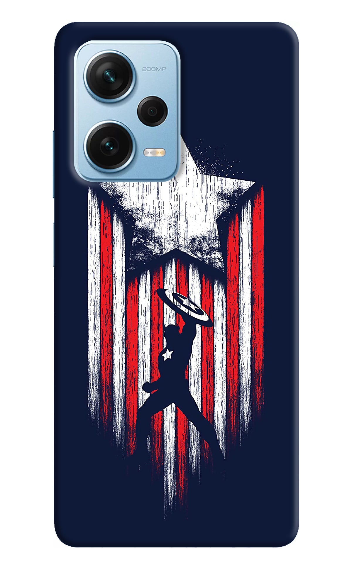 Captain America Marvel Art Redmi Note 12 Pro+ 5G Back Cover