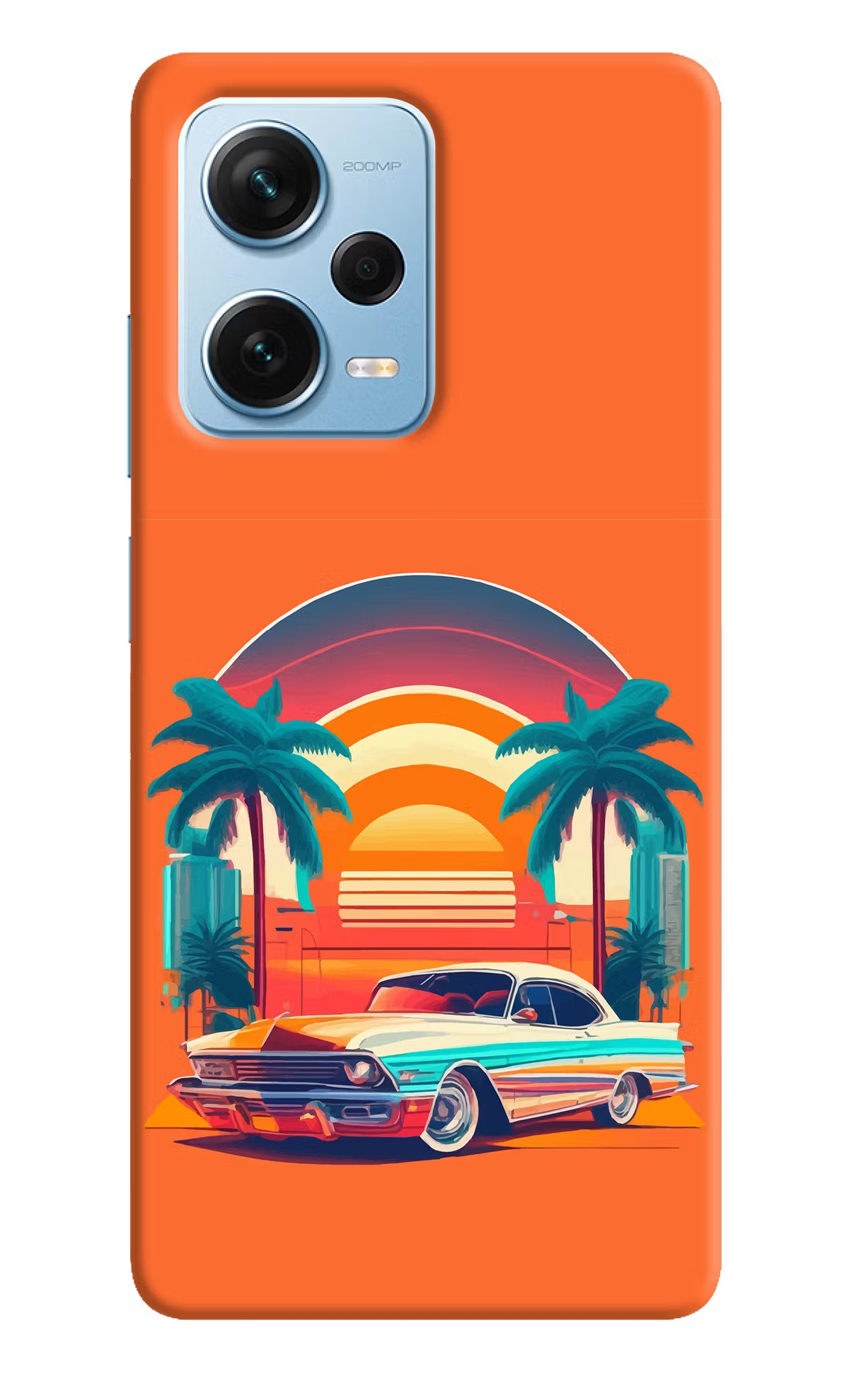 Palm Drive 80s Redmi Note 12 Pro+ 5G Hard Case Back Cover by Casekaro