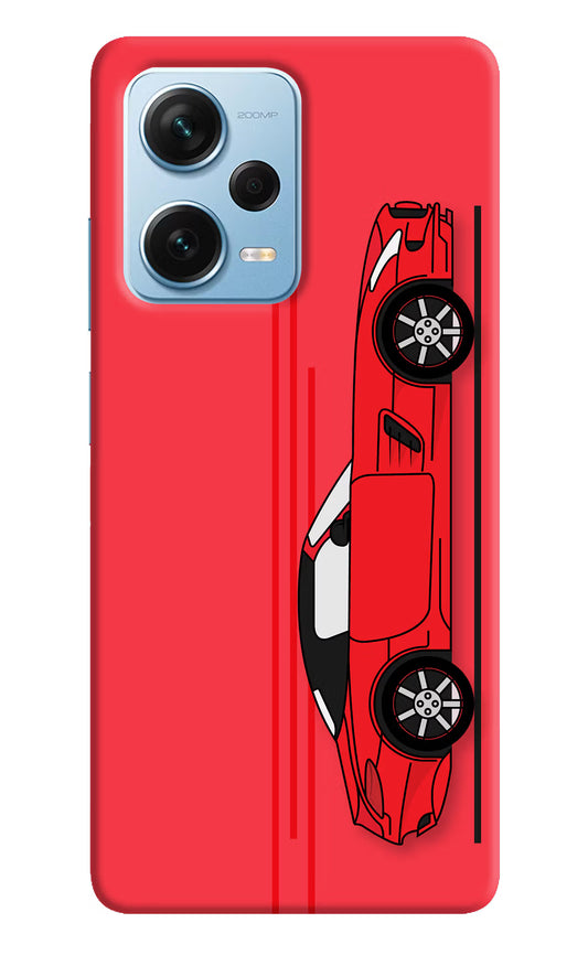 Red Velocity Redmi Note 12 Pro+ 5G Hard Case Back Cover by Casekaro