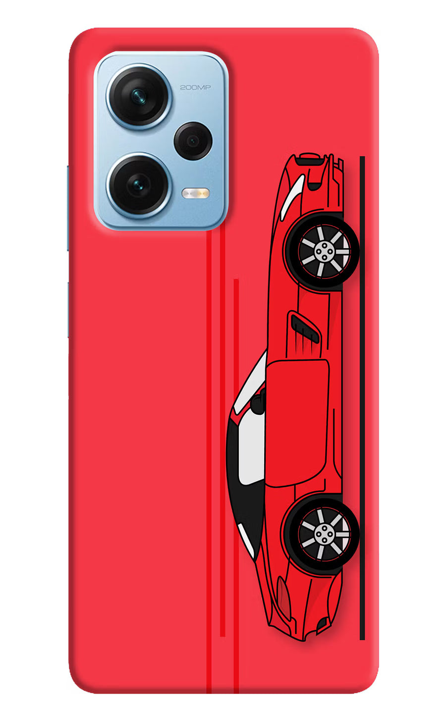Red Velocity Redmi Note 12 Pro+ 5G Back Cover, Hard case