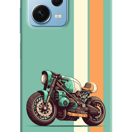 Striped Moto Drift Redmi Note 12 Pro+ 5G Hard Case Back Cover by Casekaro