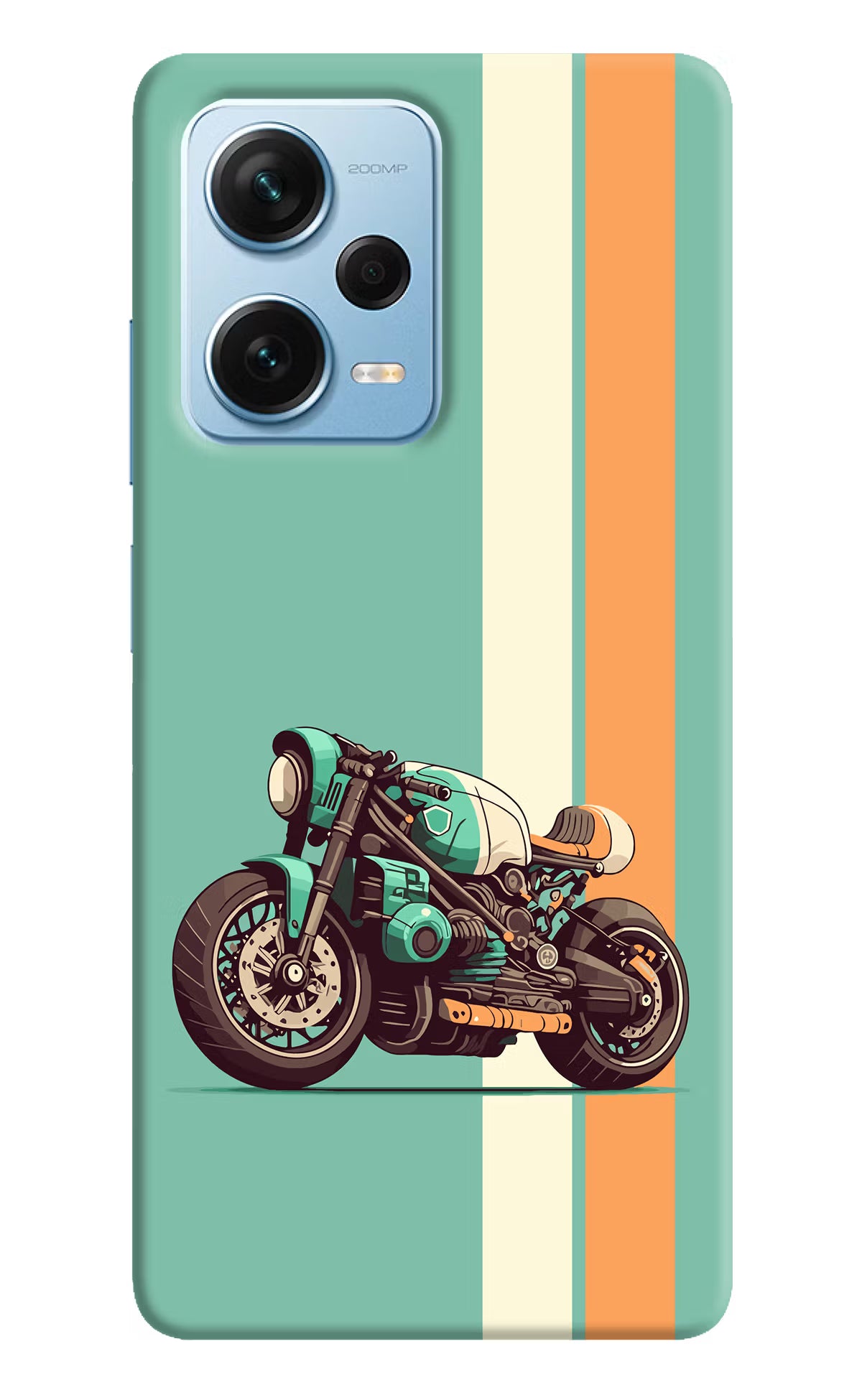 Striped Moto Drift Redmi Note 12 Pro+ 5G Hard Case Back Cover by Casekaro
