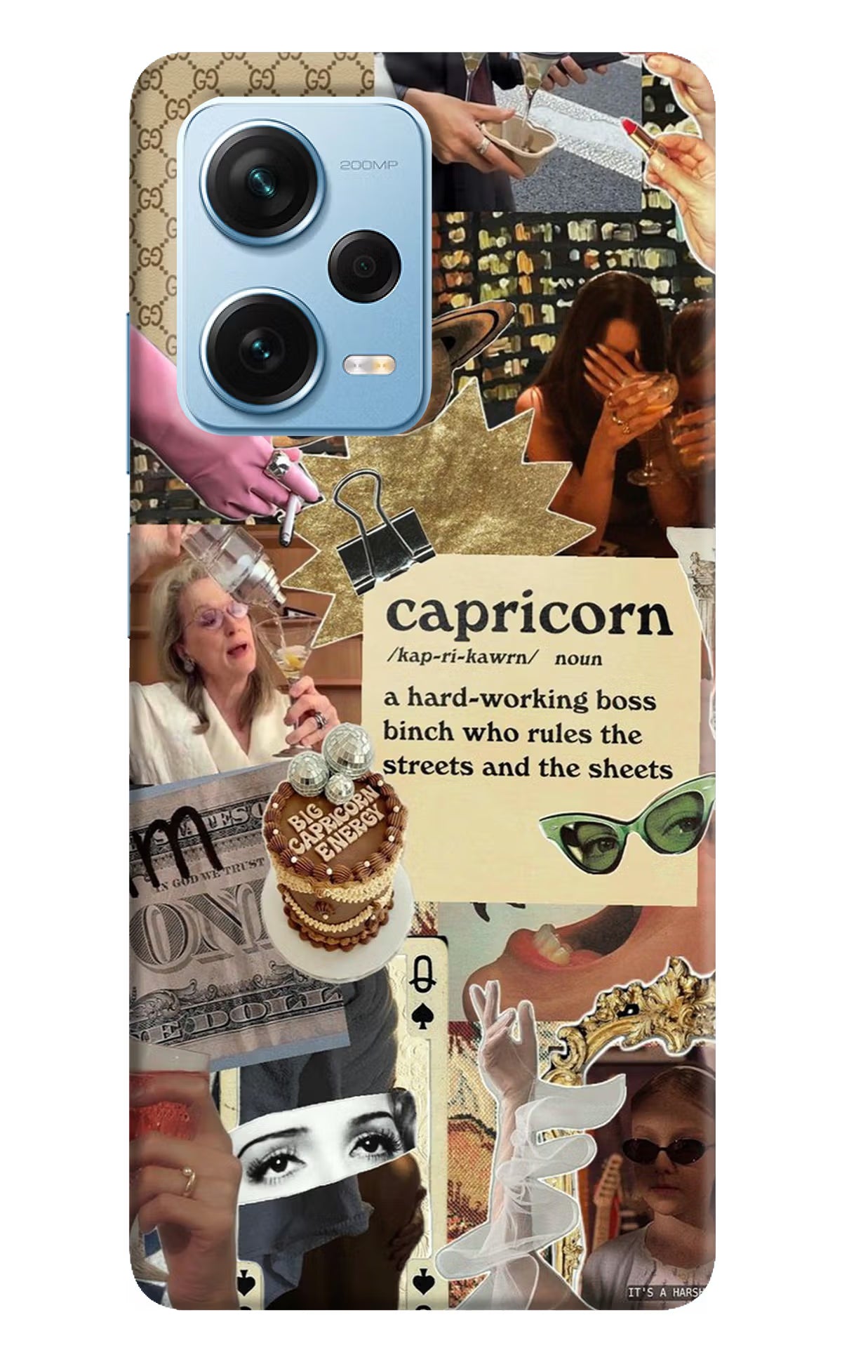 Capricorn Zodiac Redmi Note 12 Pro+ 5G Hard Case Back Cover by Casekaro