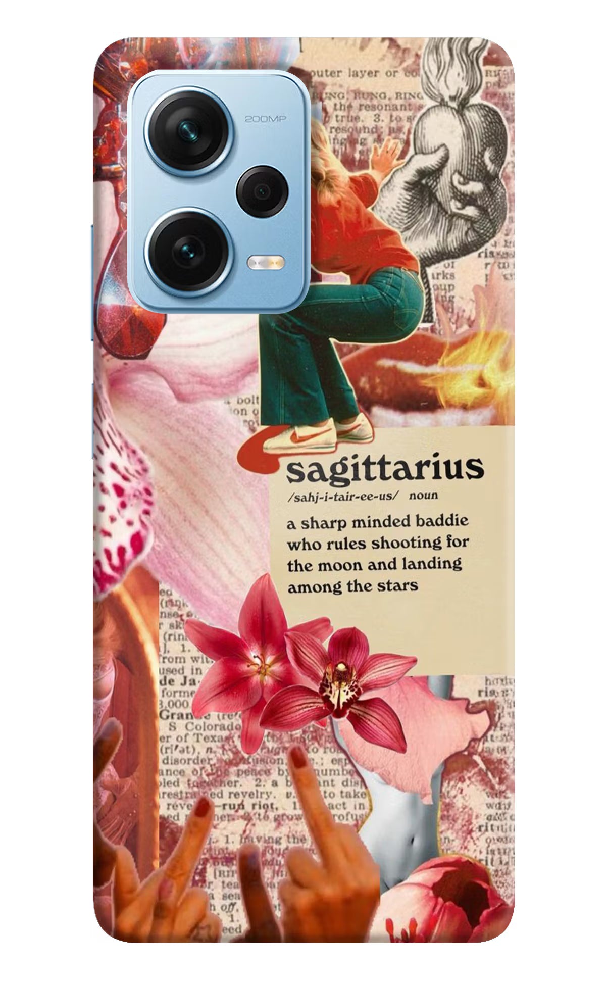 Sagittarius Zodiac Redmi Note 12 Pro+ 5G Hard Case Back Cover by Casekaro
