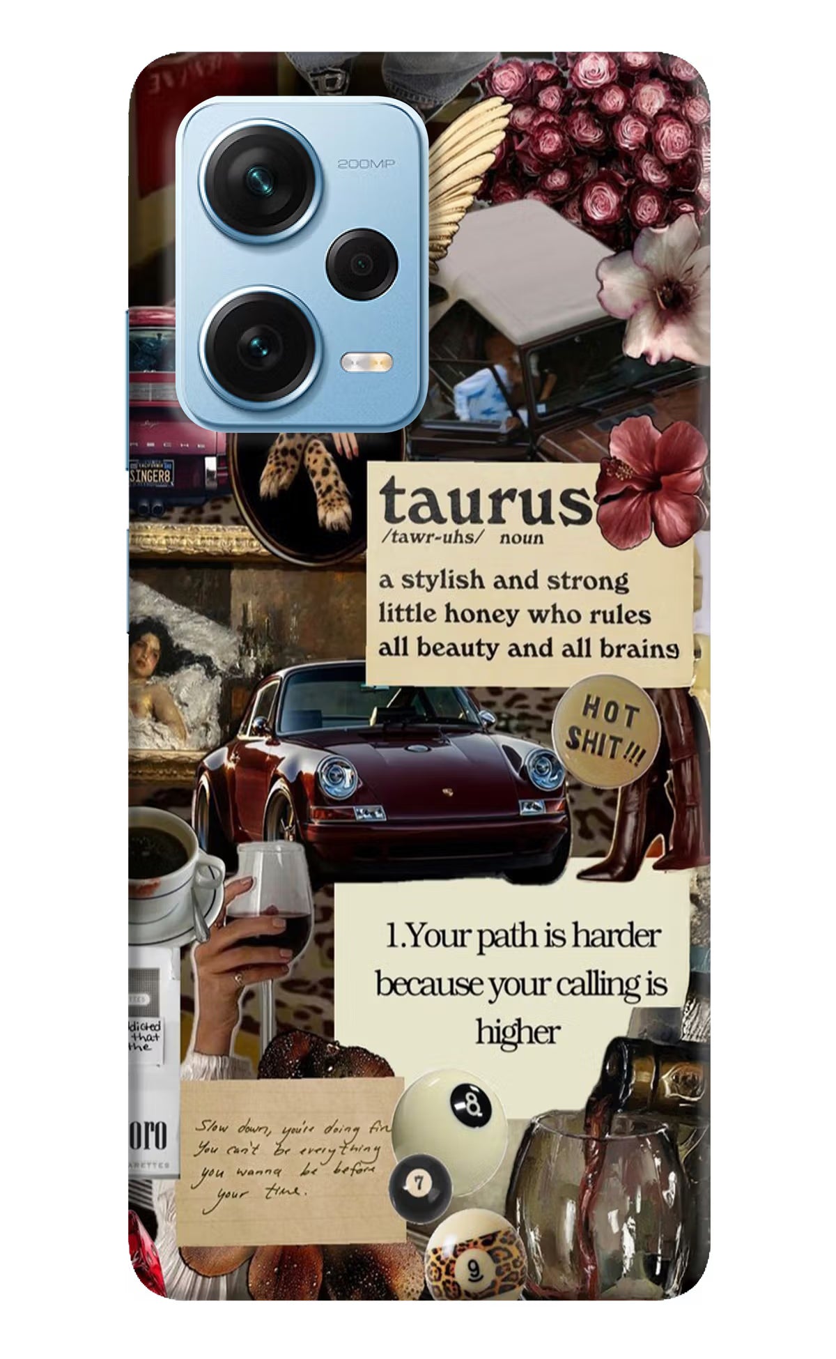 Taurus Zodiac Redmi Note 12 Pro+ 5G Hard Case Back Cover by Casekaro