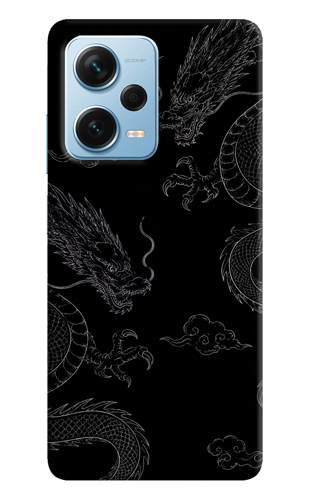 Twin Dragons Redmi Note 12 Pro+ 5G Hard Case Back Cover by Casekaro
