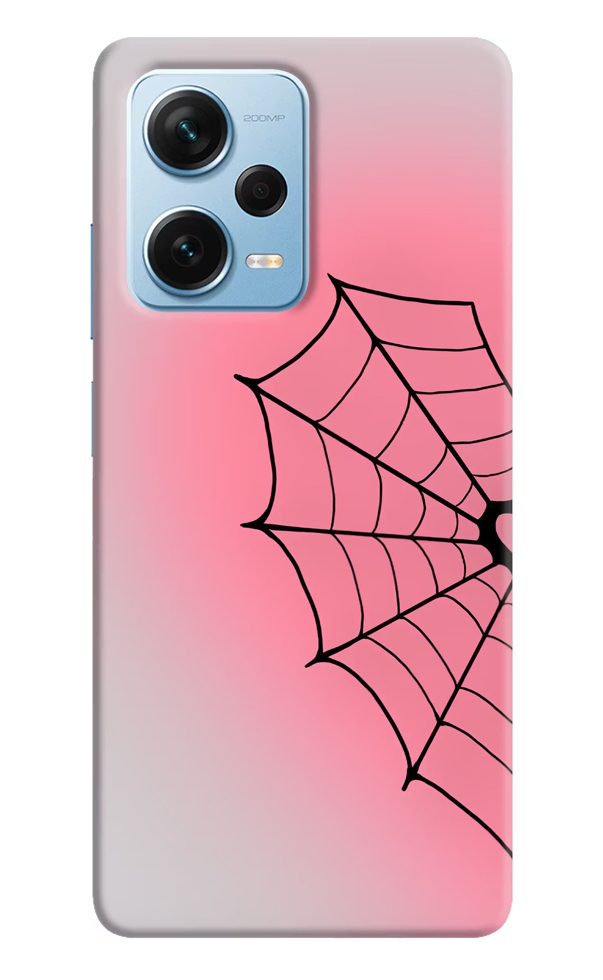 Pink Web Redmi Note 12 Pro+ 5G Back Cover