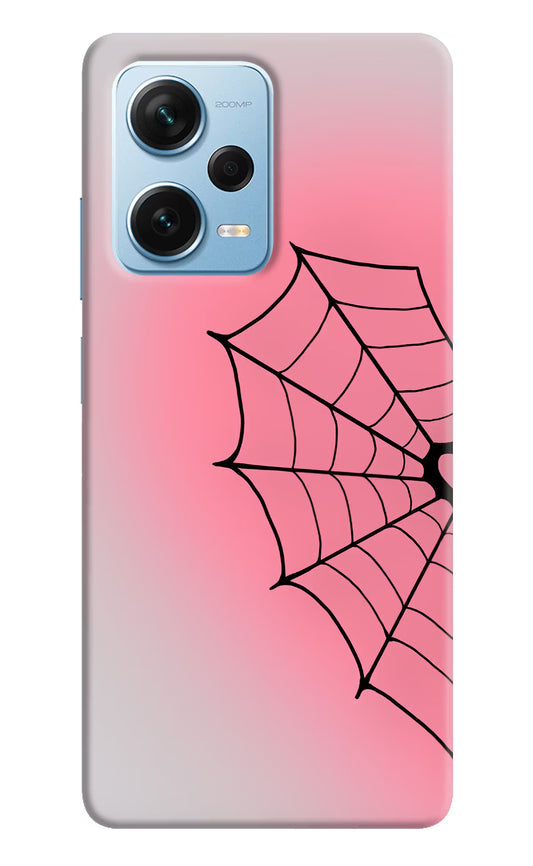 Pink Web Redmi Note 12 Pro+ 5G Hard Case Back Cover by Casekaro