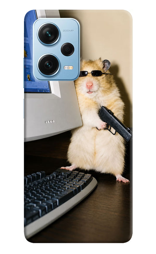 Hacker Hamster Redmi Note 12 Pro+ 5G Hard Case Back Cover by Casekaro