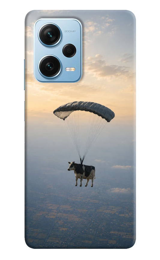 Skydiving Cow Redmi Note 12 Pro+ 5G Hard Case Back Cover by Casekaro