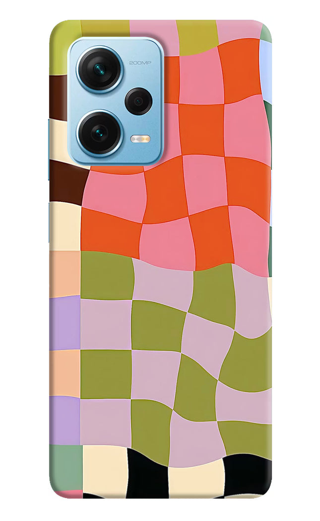 Wavy Grid Redmi Note 12 Pro+ 5G Hard Case Back Cover by Casekaro