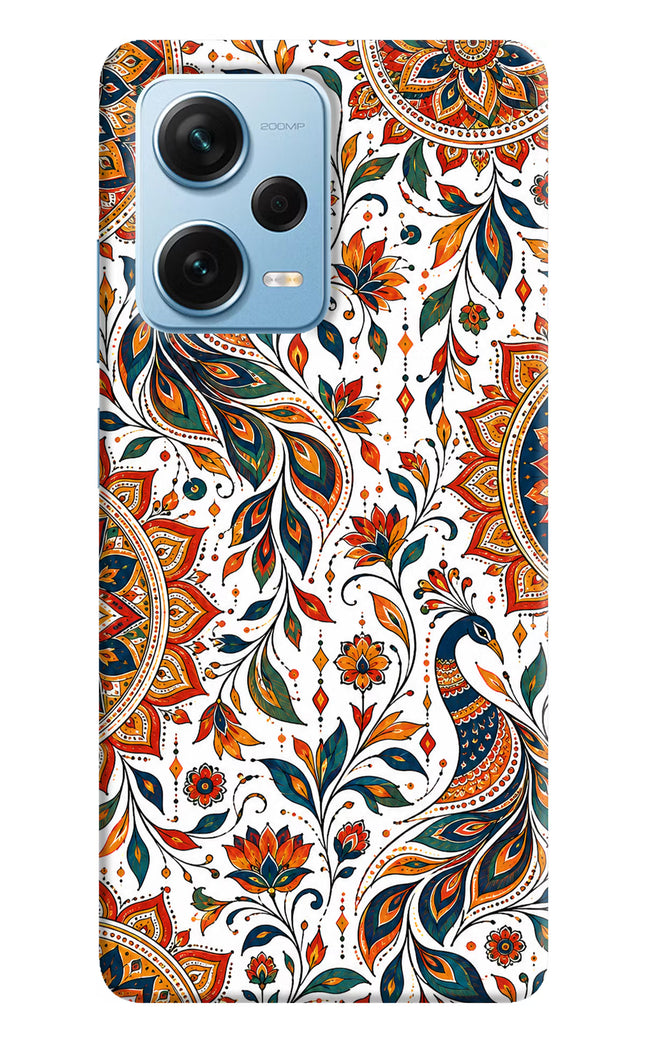 White Mayura Redmi Note 12 Pro+ 5G Hard Case Back Cover by Casekaro