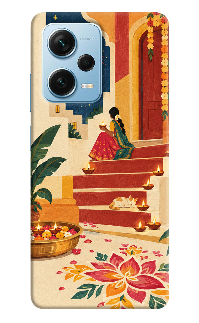 Diwali Rangoli Redmi Note 12 Pro+ 5G Hard Case Back Cover by Casekaro