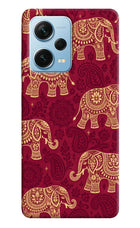 Maroon Elephant Redmi Note 12 Pro+ 5G Hard Case Back Cover by Casekaro