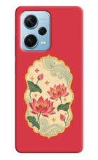 Pink Lotus Redmi Note 12 Pro+ 5G Hard Case Back Cover by Casekaro