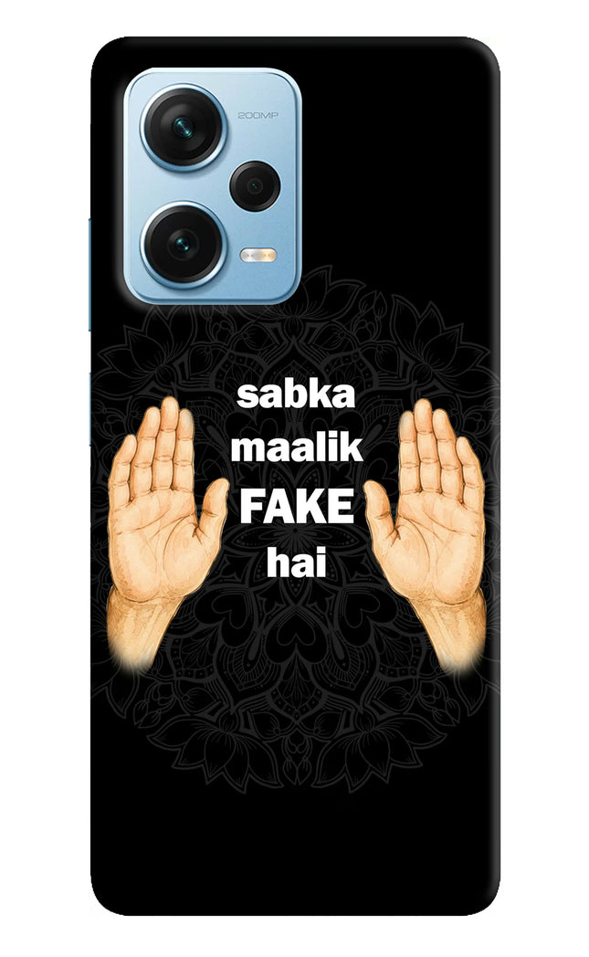 Sabka Malik Fake Redmi Note 12 Pro+ 5G Hard Case Back Cover by Casekaro