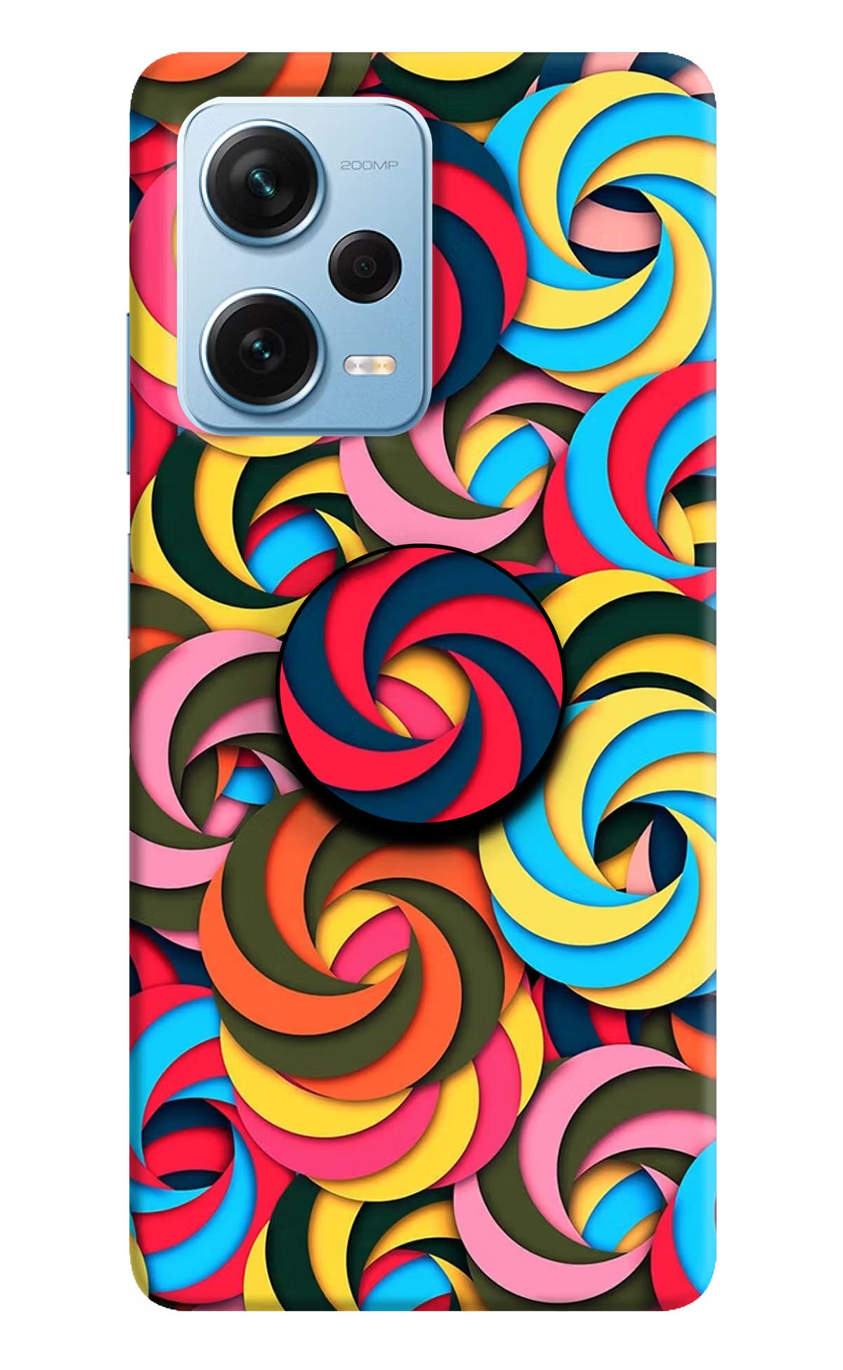 Spiral Pattern Redmi Note 12 Pro+ 5G Pop Case by Casekaro