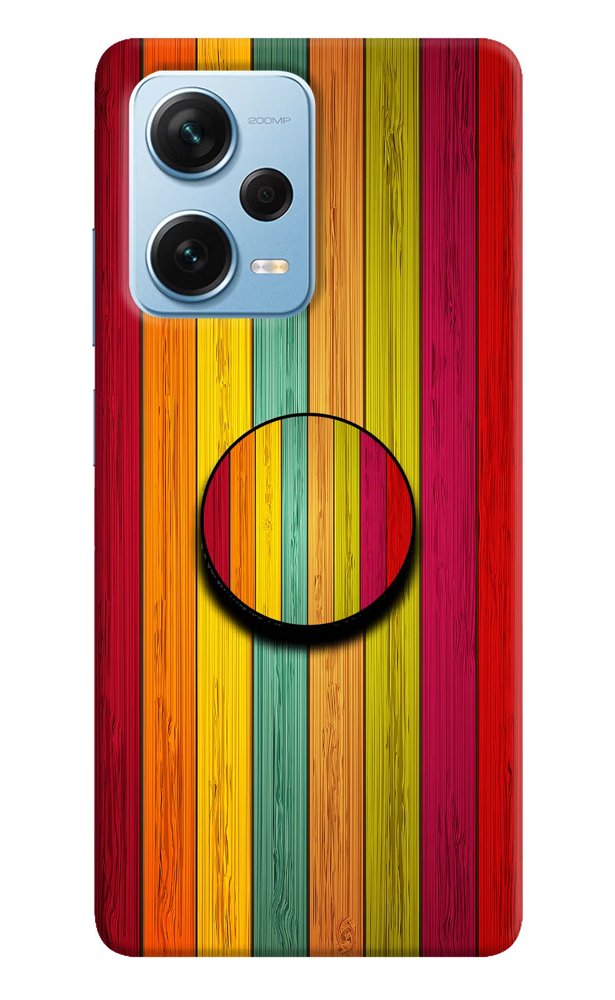 Multicolor Wooden Redmi Note 12 Pro+ 5G Pop Case by Casekaro