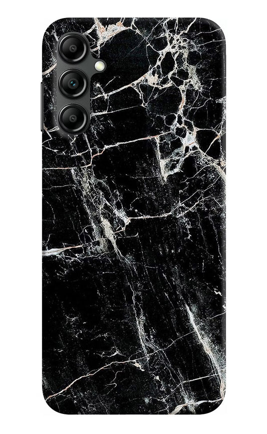 Black Marble Texture Samsung A14 5G Hard Case Back Cover by Casekaro