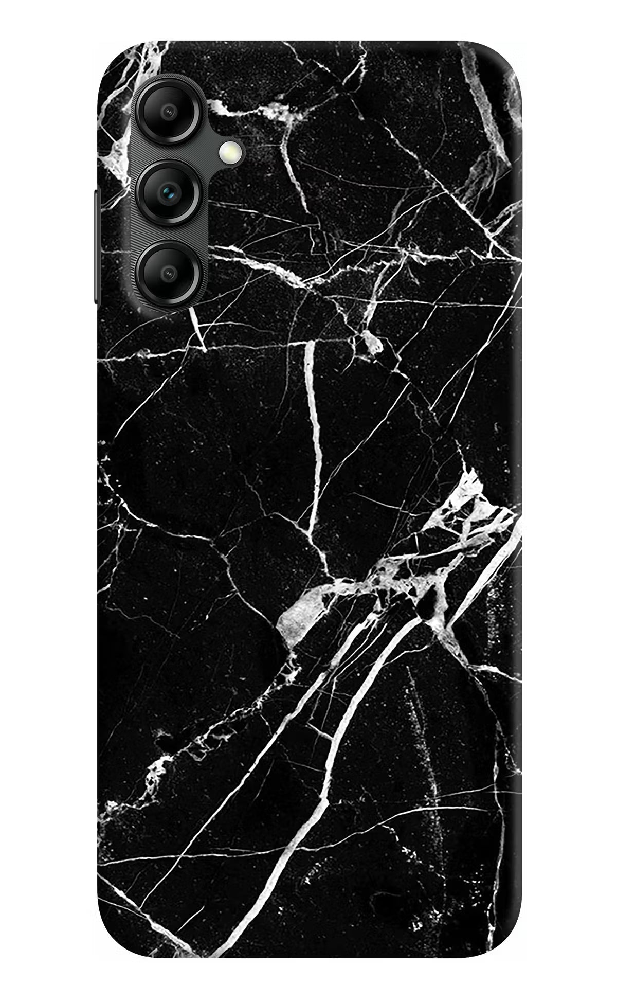 Black Marble Pattern Samsung A14 5G Hard Case Back Cover by Casekaro
