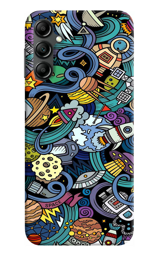 Space Abstract Samsung A14 5G Hard Case Back Cover by Casekaro
