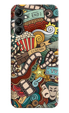 Cinema Abstract Samsung A14 5G Hard Case Back Cover by Casekaro