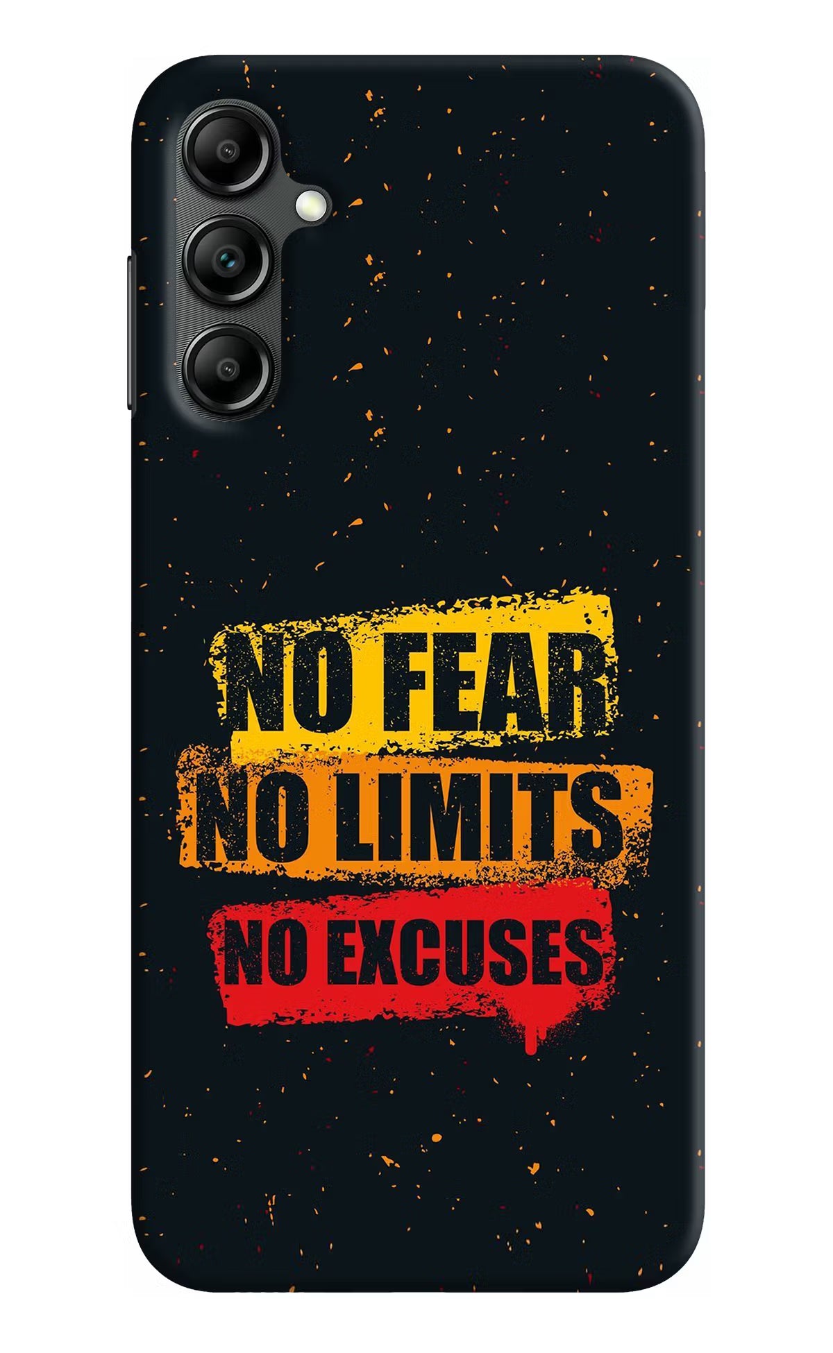 No Fear No Limits No Excuse Samsung A14 5G Hard Case Back Cover by Casekaro