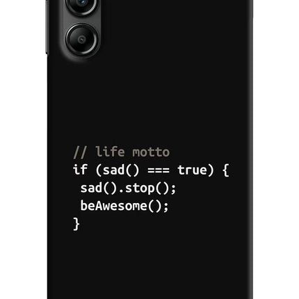 Life Motto Code Samsung A14 5G Hard Case Back Cover by Casekaro
