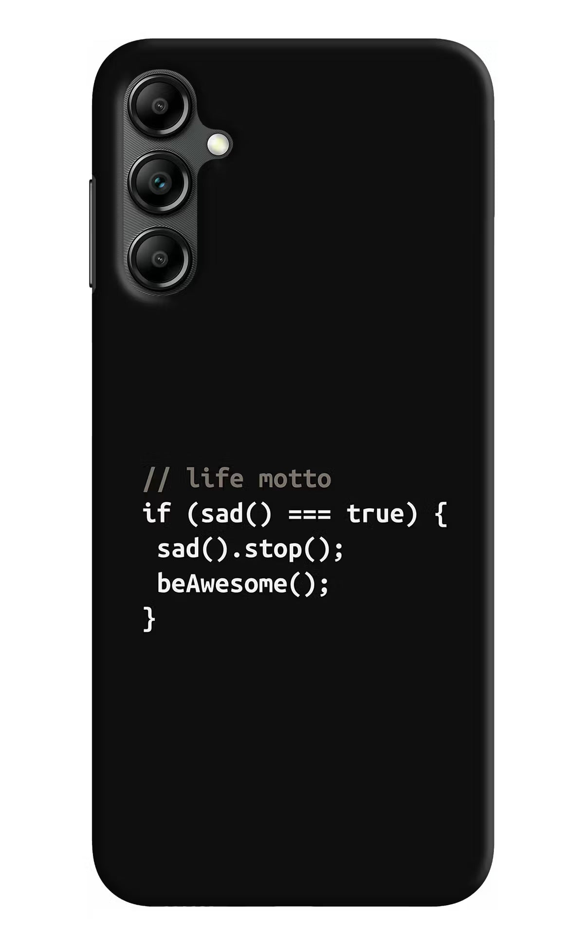 Life Motto Code Samsung A14 5G Hard Case Back Cover by Casekaro