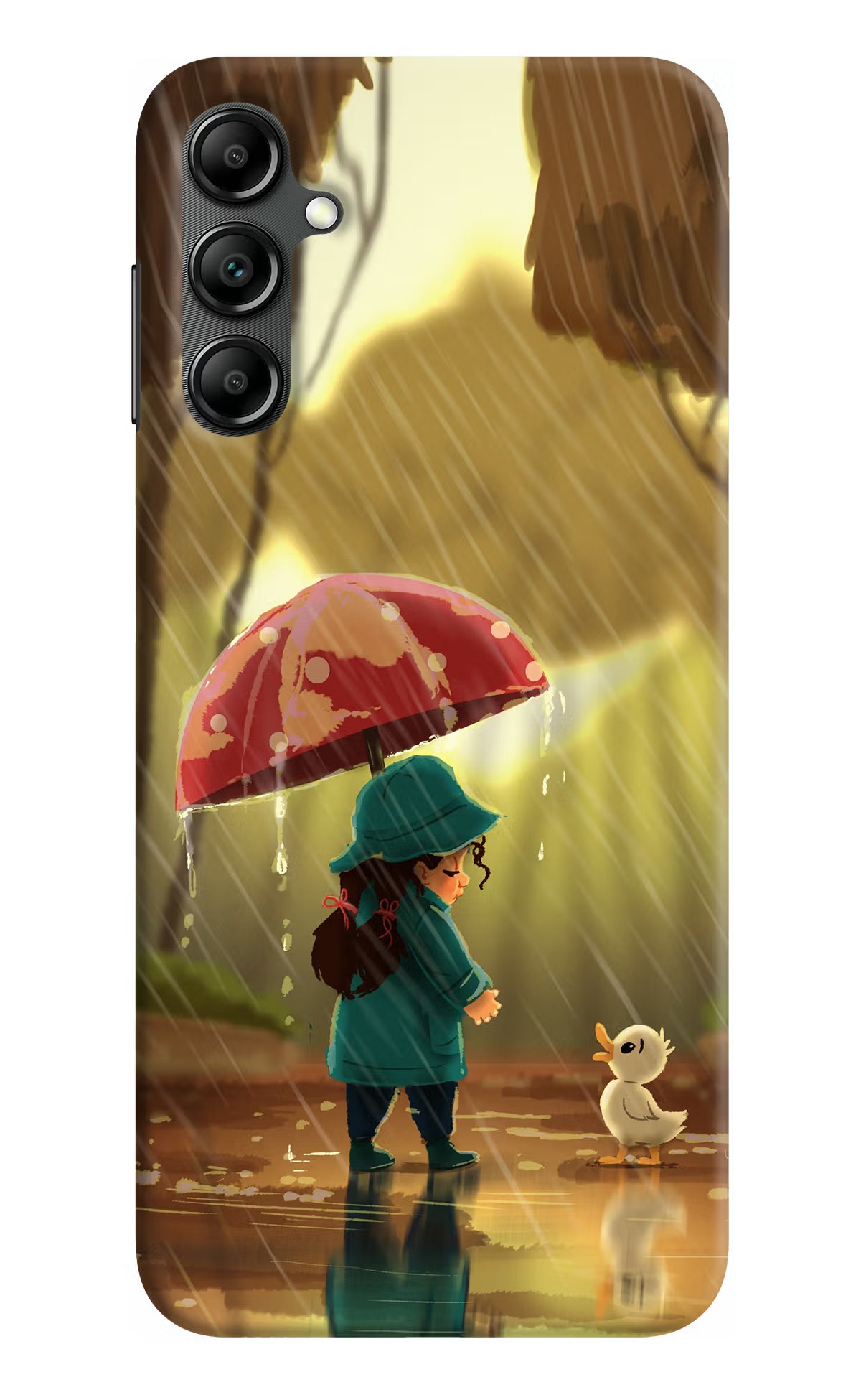 Rainy Day Samsung A14 5G Hard Case Back Cover by Casekaro