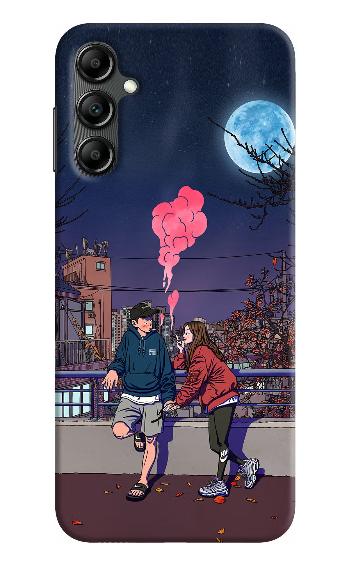 Chilling Couple Samsung A14 5G Hard Case Back Cover by Casekaro