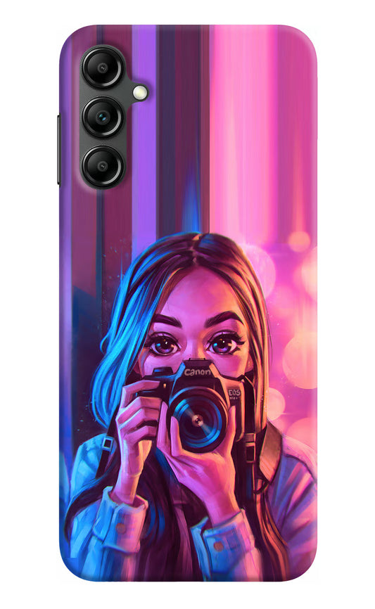 Girl Photographer Samsung A14 5G Hard Case Back Cover by Casekaro