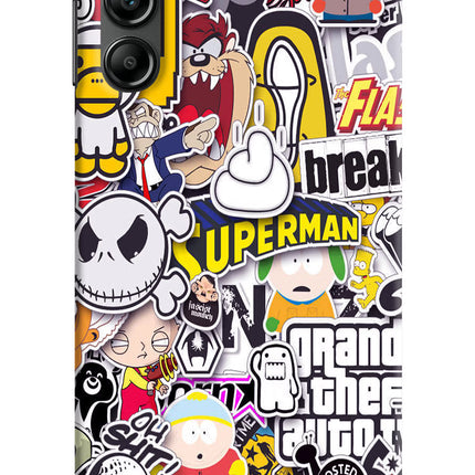 Sticker Bomb Samsung A14 5G Hard Case Back Cover by Casekaro
