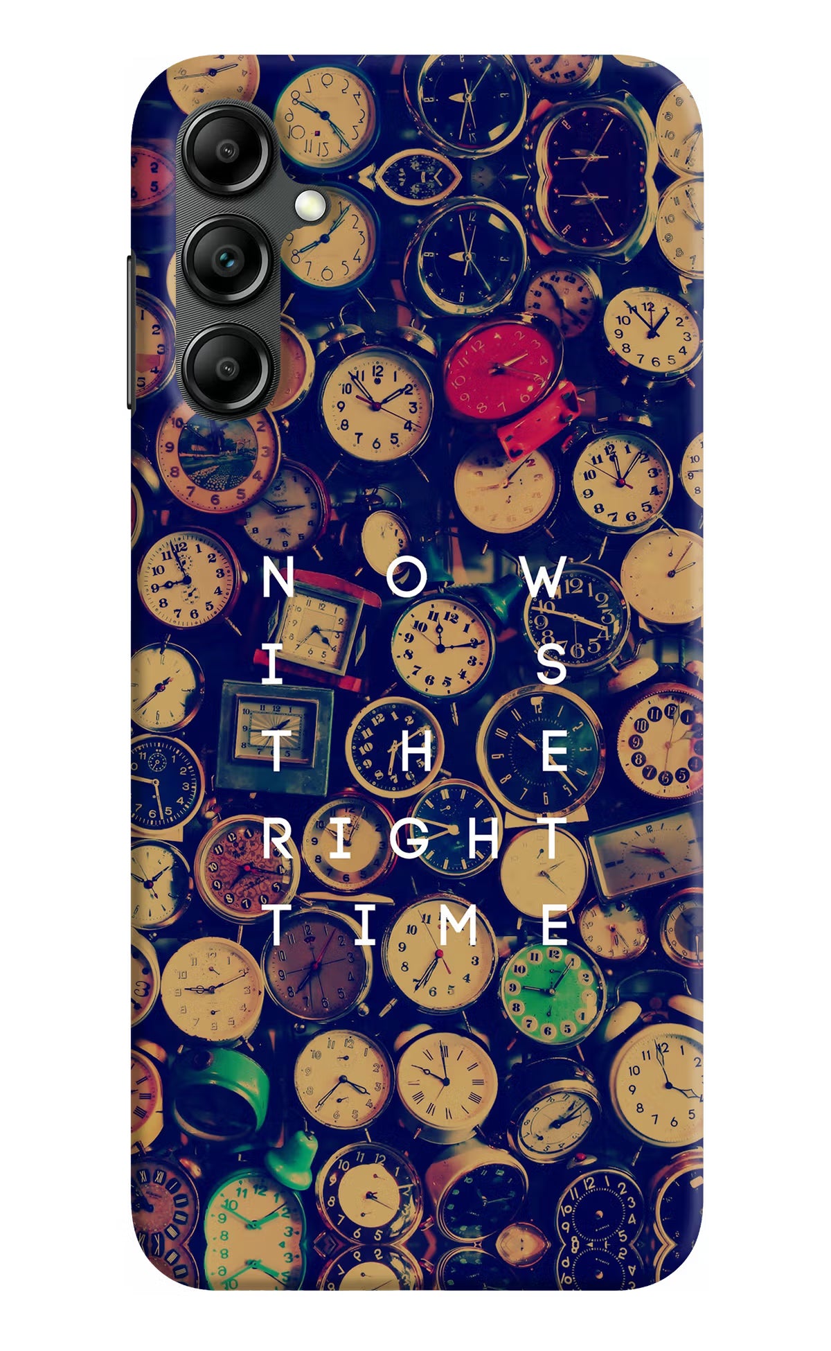 Now is the Right Time Quote Samsung A14 5G Hard Case Back Cover by Casekaro