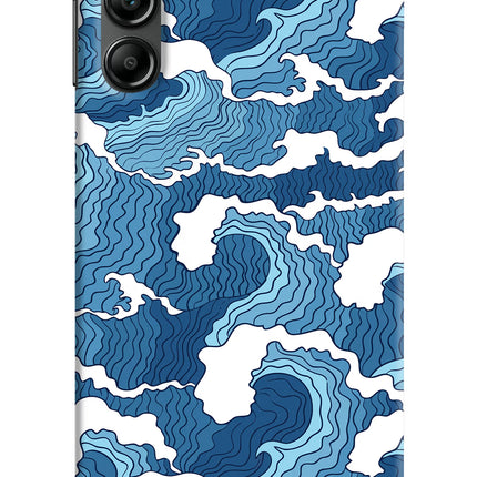Blue Waves Samsung A14 5G Hard Case Back Cover by Casekaro