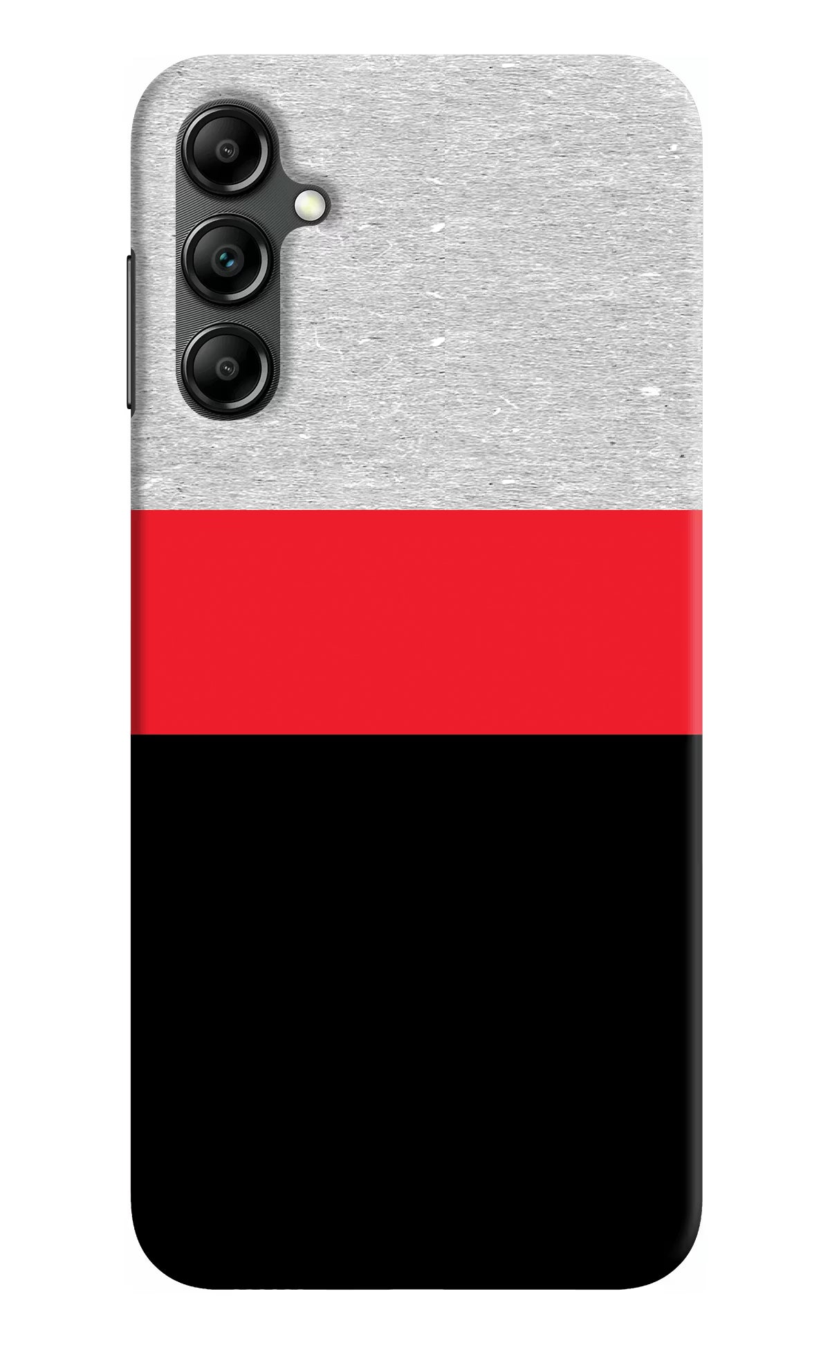 Tri Color Pattern Samsung A14 5G Hard Case Back Cover by Casekaro