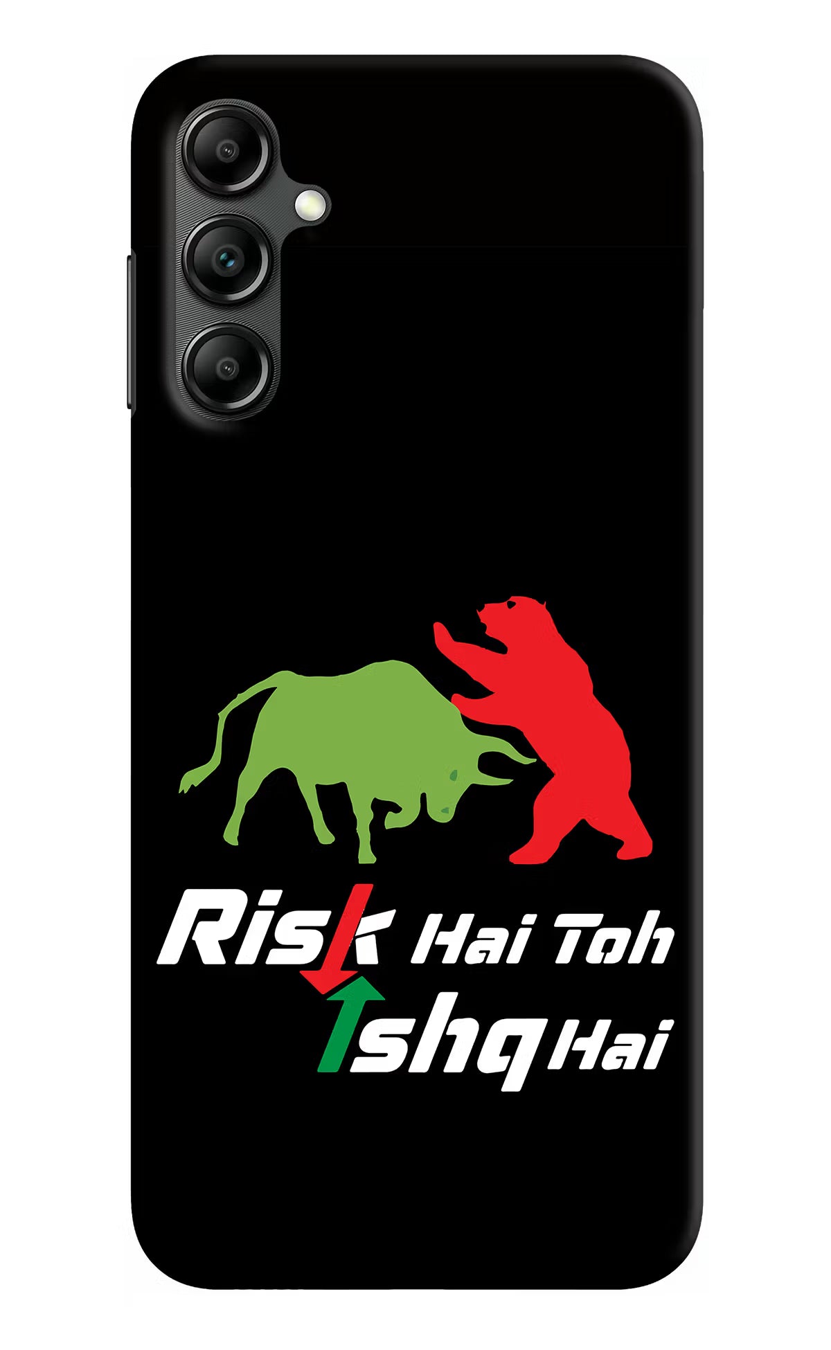 Risk Hai Toh Ishq Hai Samsung A14 5G Hard Case Back Cover by Casekaro