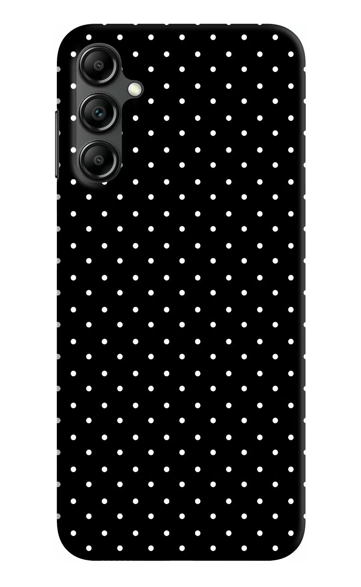 White Dots Samsung A14 5G Hard Case Back Cover by Casekaro